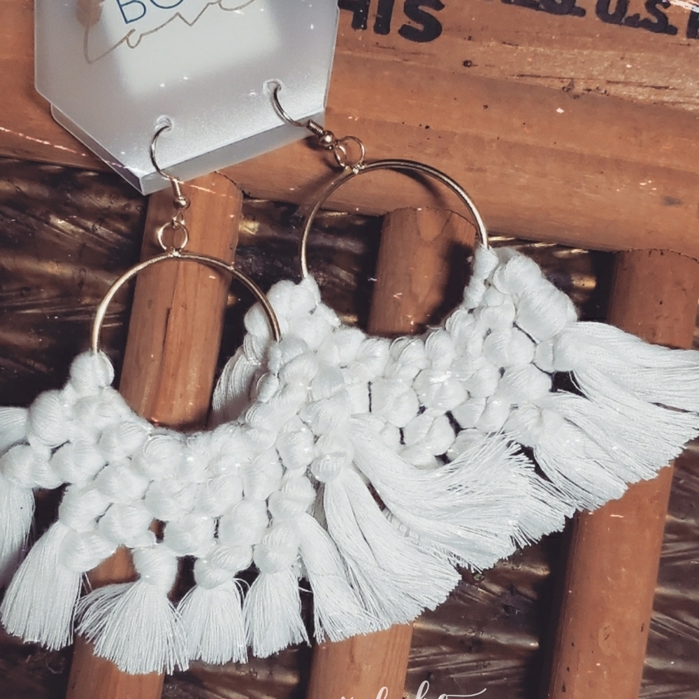 Boho Macrame Earrings